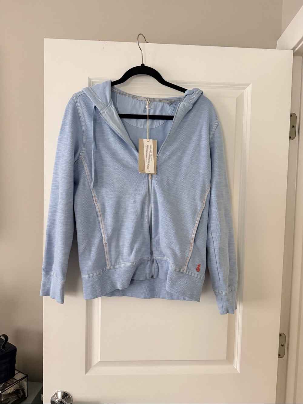 Tommy Bahama Light Blue Zip Hoodie Cardigan
